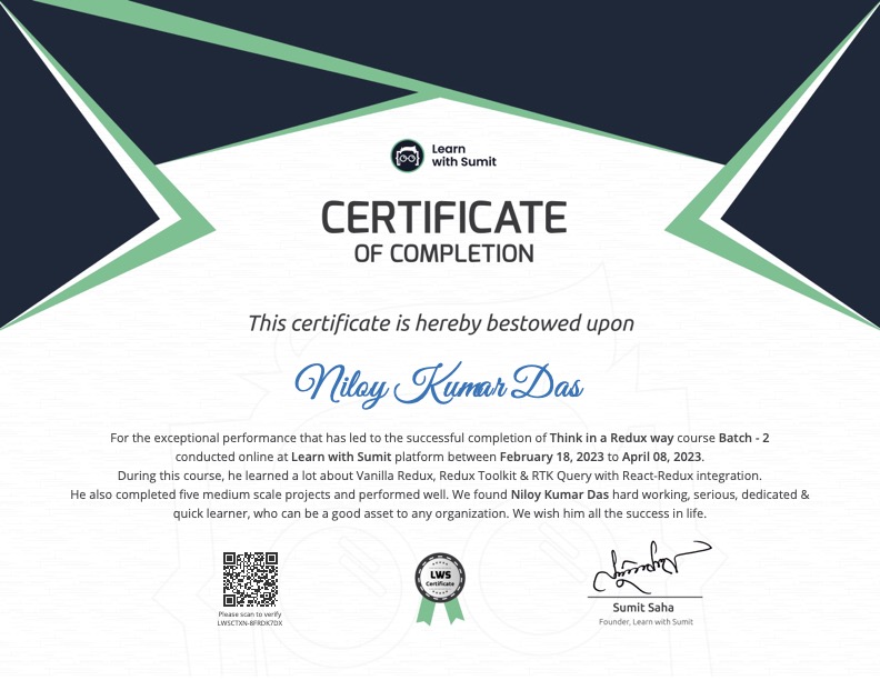 Course Certificate