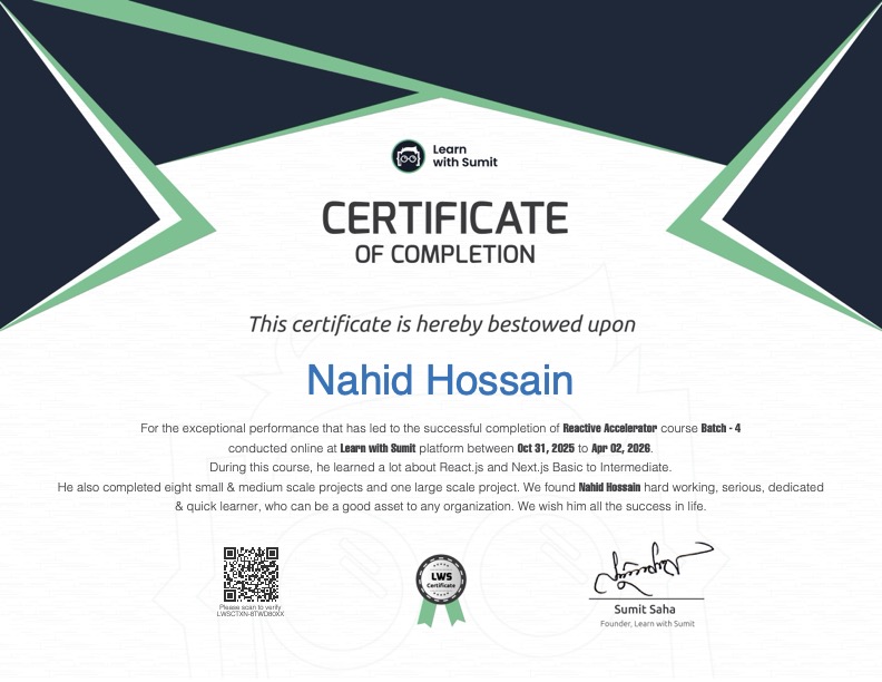 Course Certificate