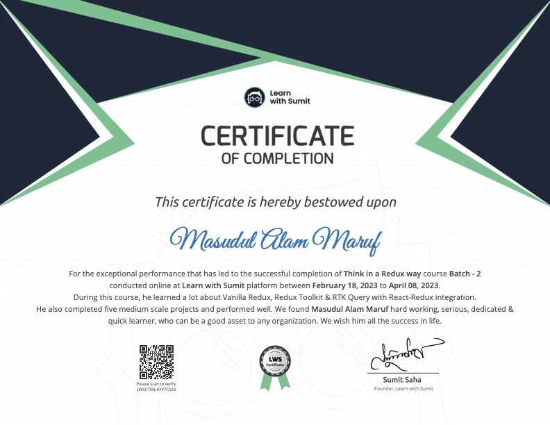 Course Certificate
