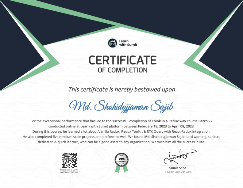 Course Certificate