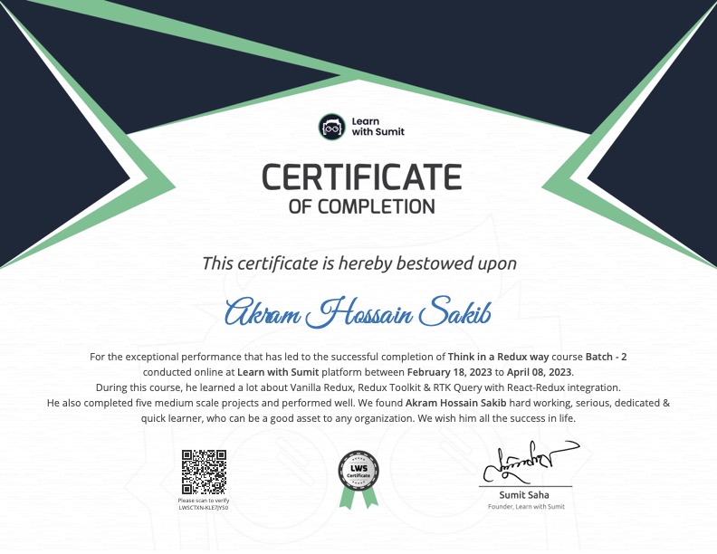 Course Certificate