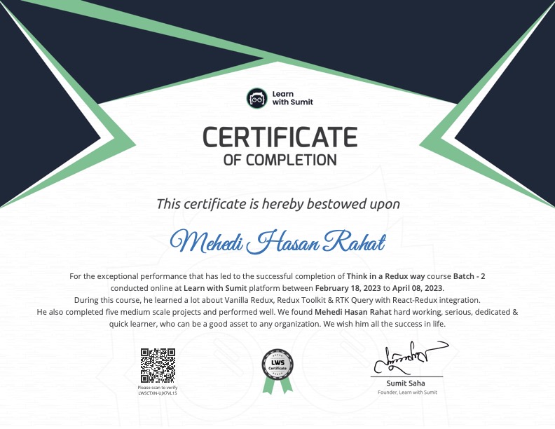 Course Certificate