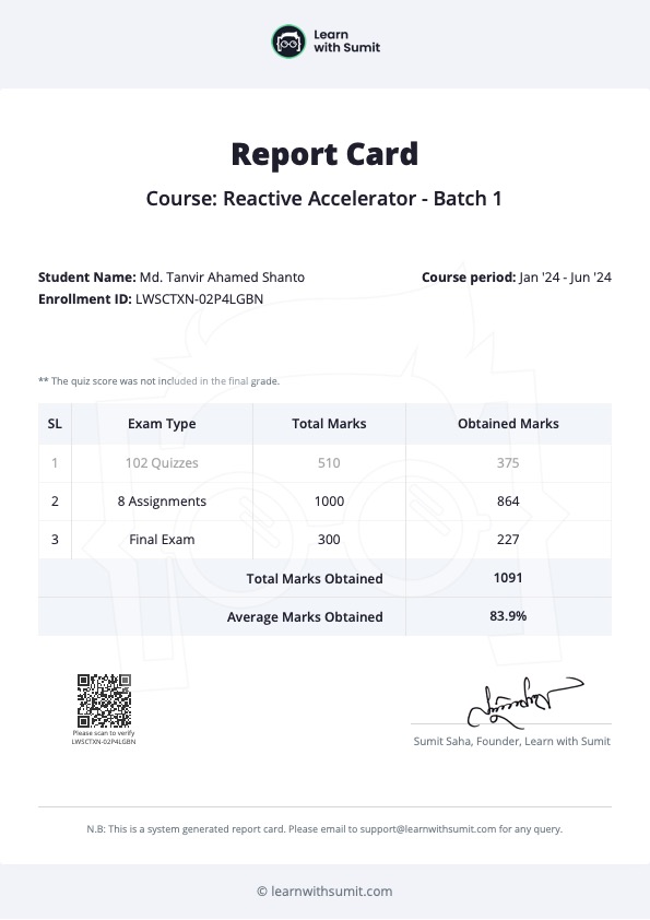 Report Card