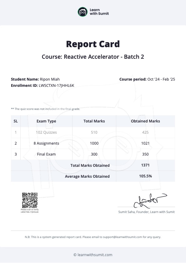 Report Card