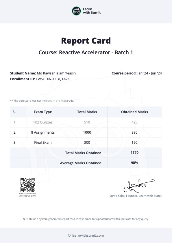 Report Card