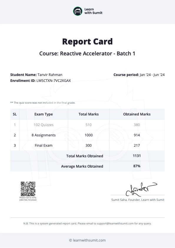 Report Card