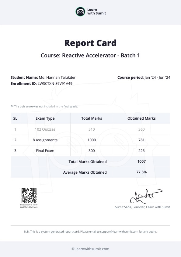 Report Card