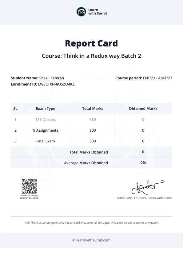 Report Card