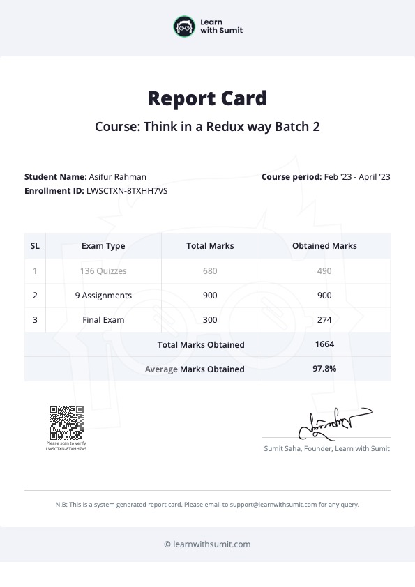 Report Card