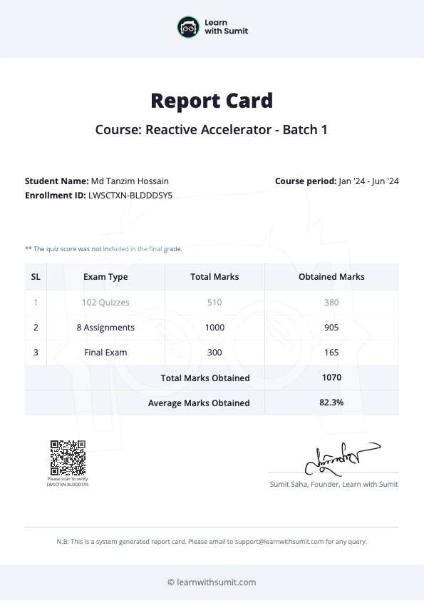 Report Card