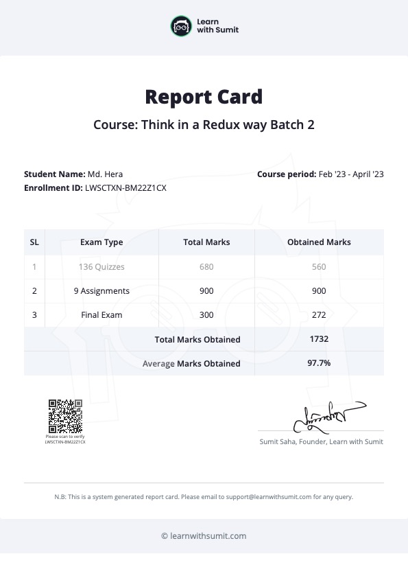Report Card