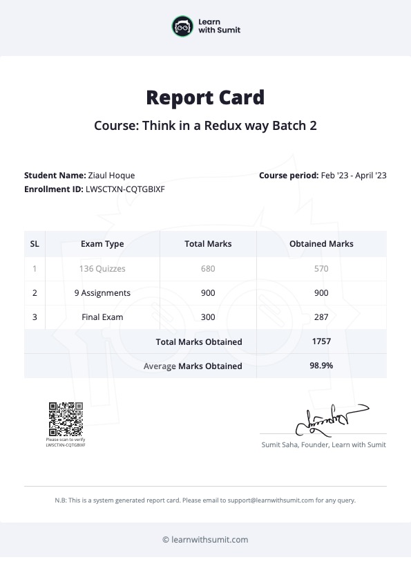 Report Card