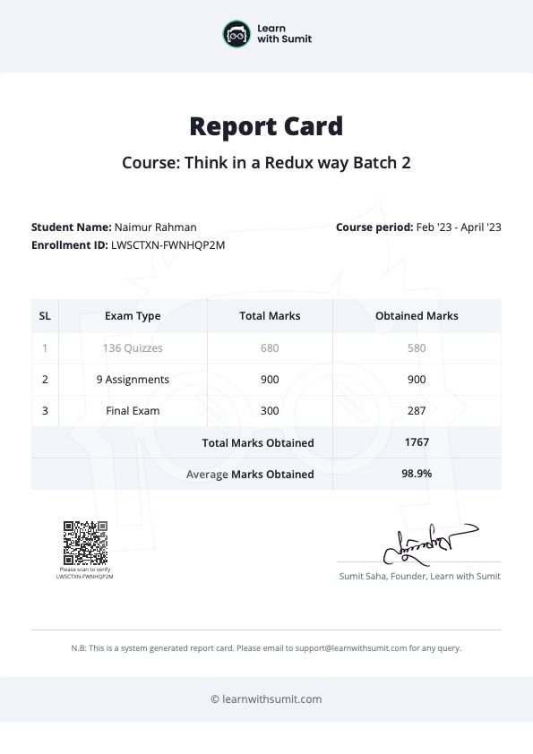 Report Card