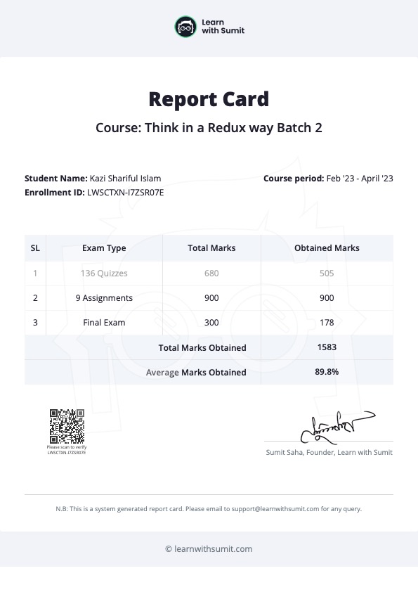 Report Card