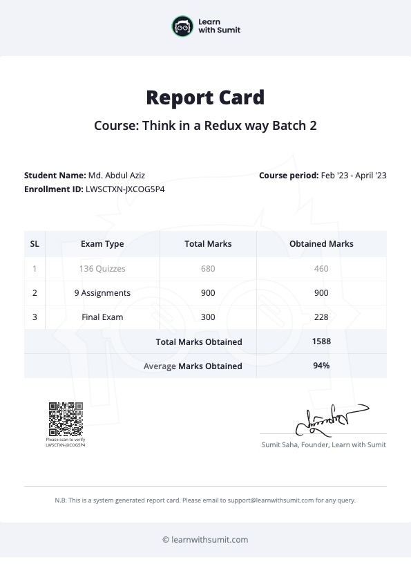 Report Card