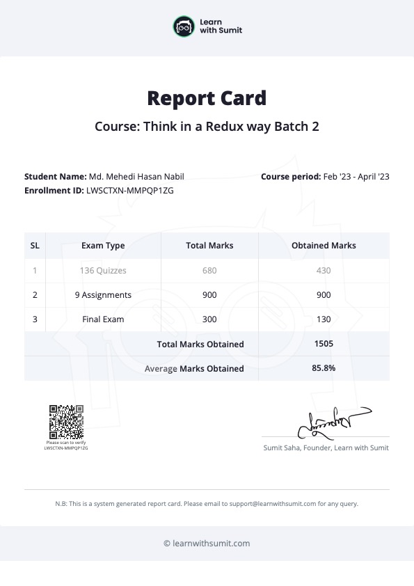 Report Card
