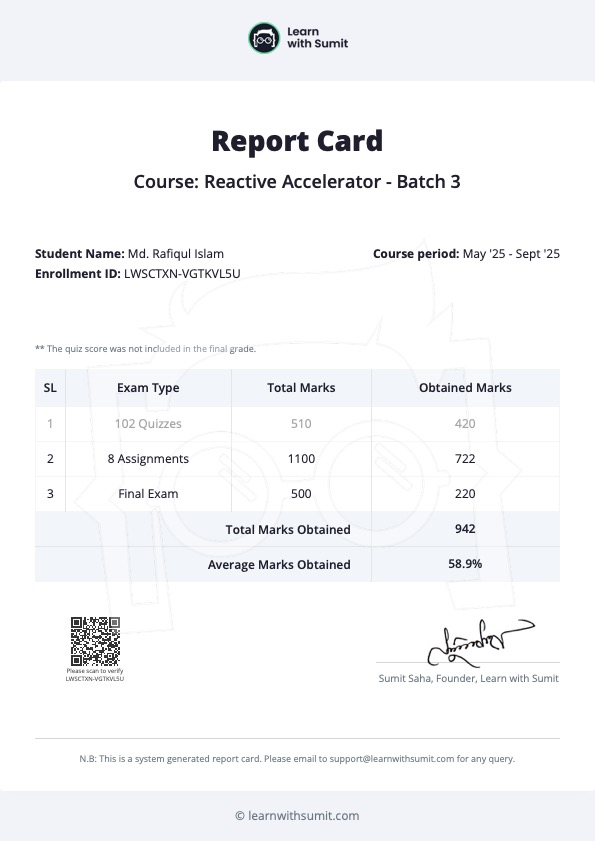 Report Card