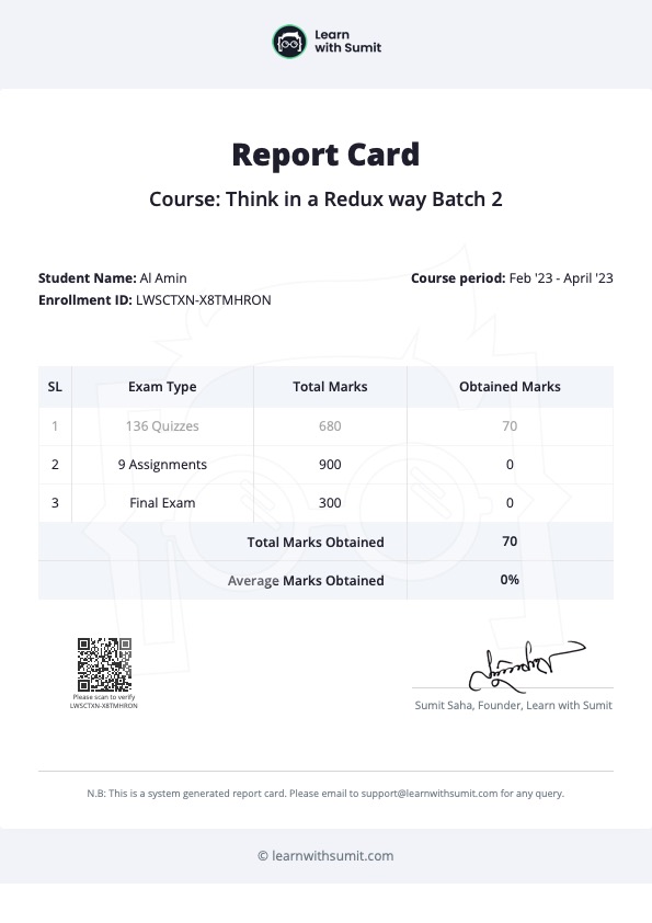 Report Card