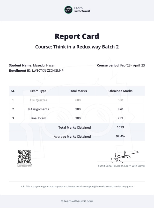 Report Card
